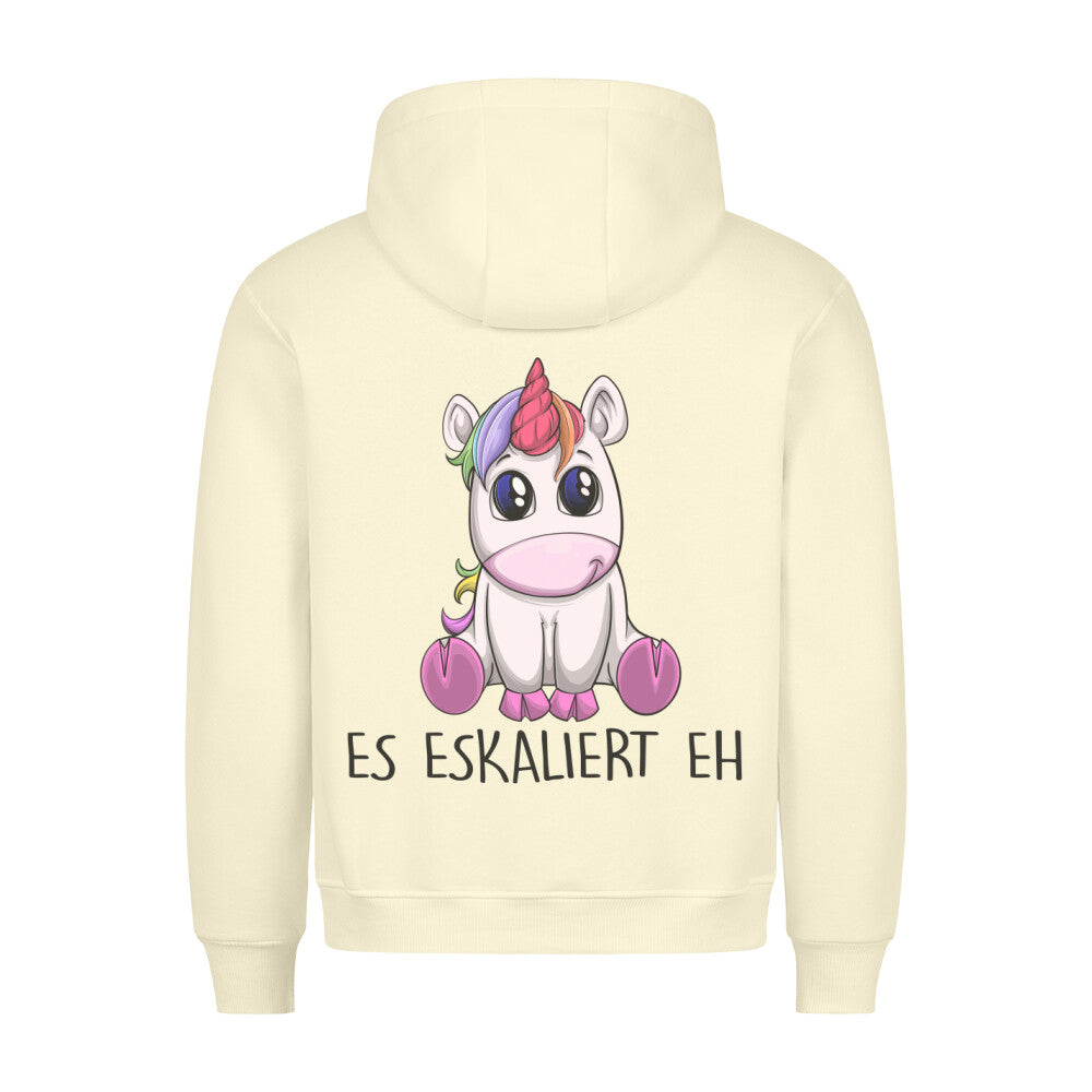 Eskalation Einhorn - Hoodie Unisex Rückendruck