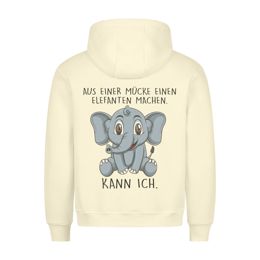 Mücke Elefant - Hoodie Unisex Rückendruck