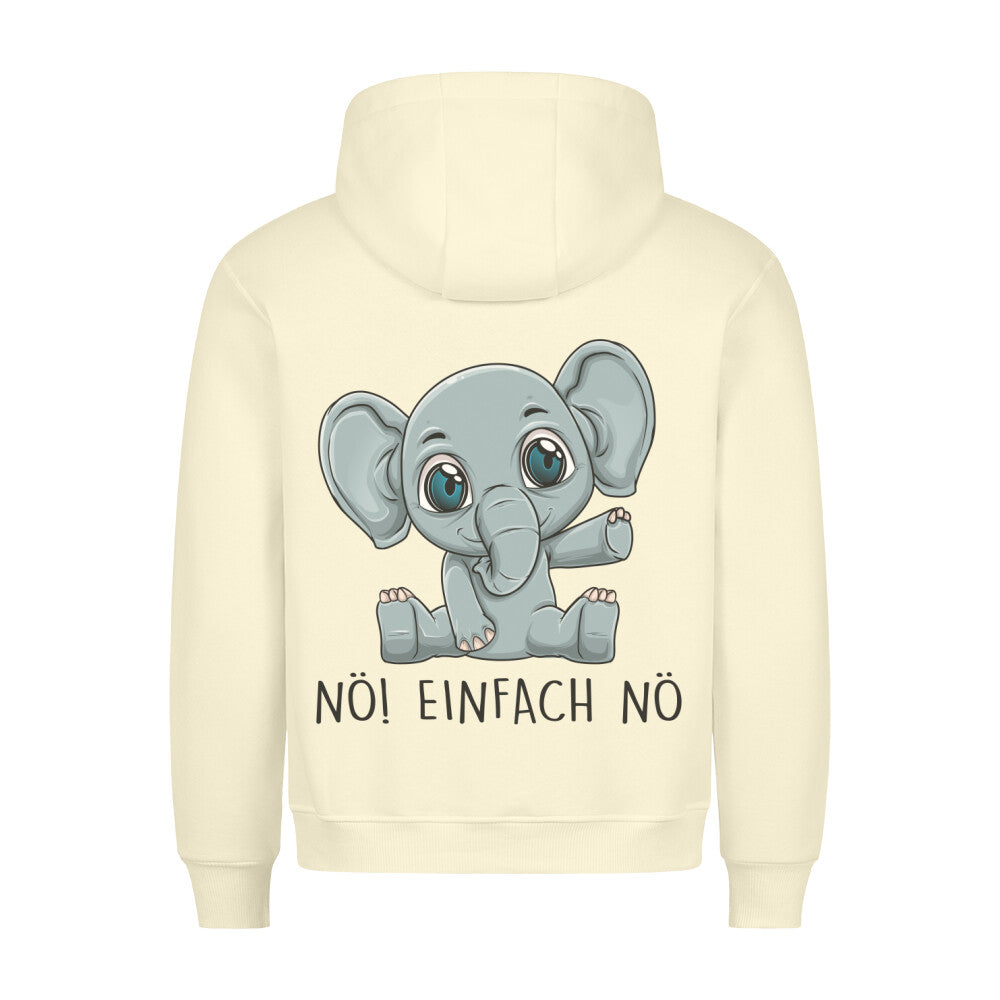 Nö! Baby Elefant - Hoodie Unisex Rückendruck