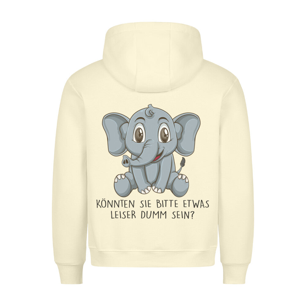 Leise Baby Elefant - Hoodie Unisex Rückendruck