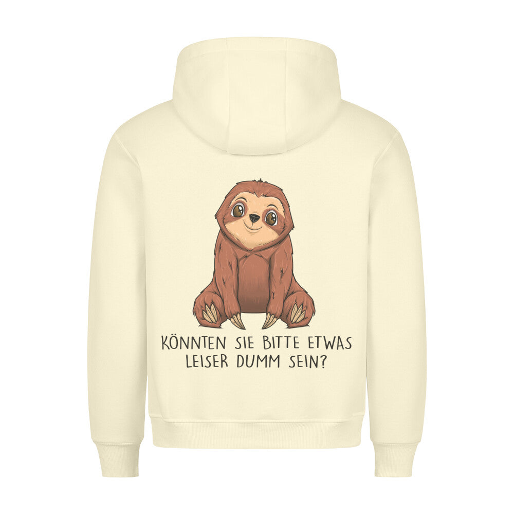 Leise Faultier - Hoodie Unisex Rückendruck