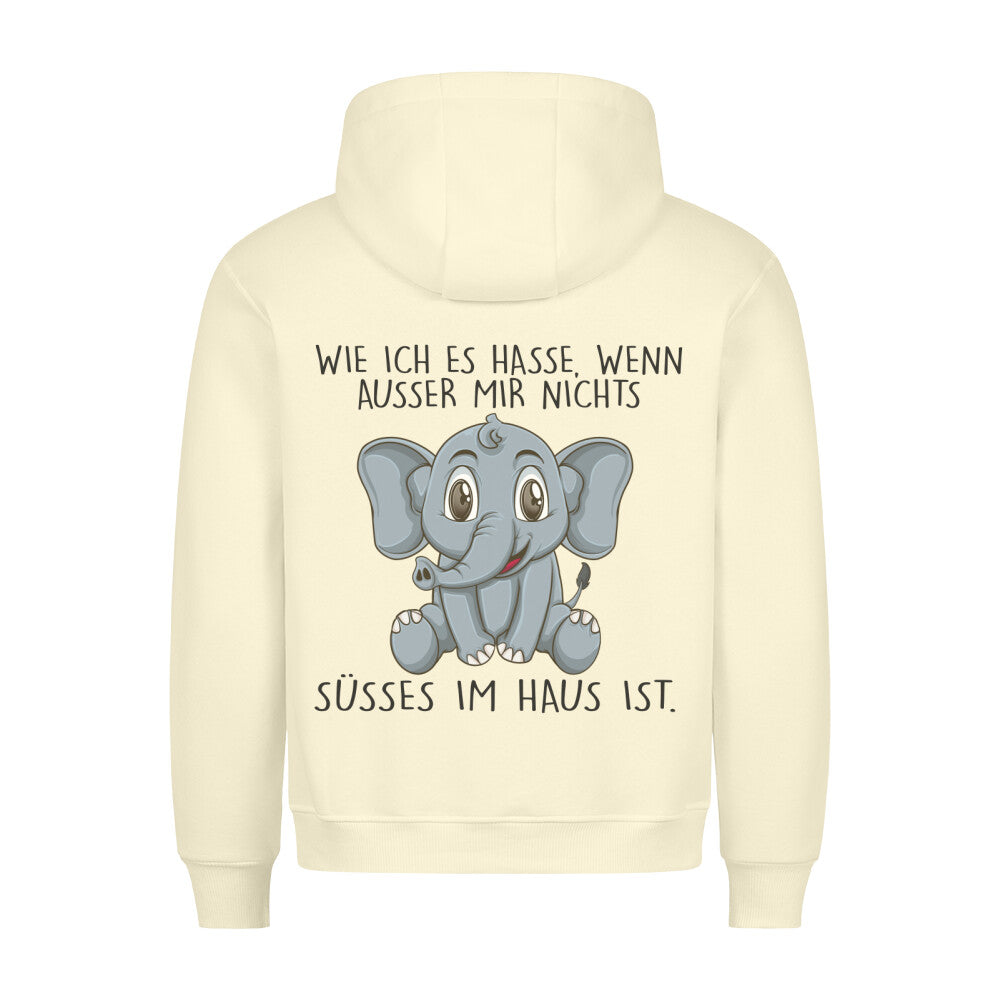 Süsses Elefant - Hoodie Unisex Rückendruck