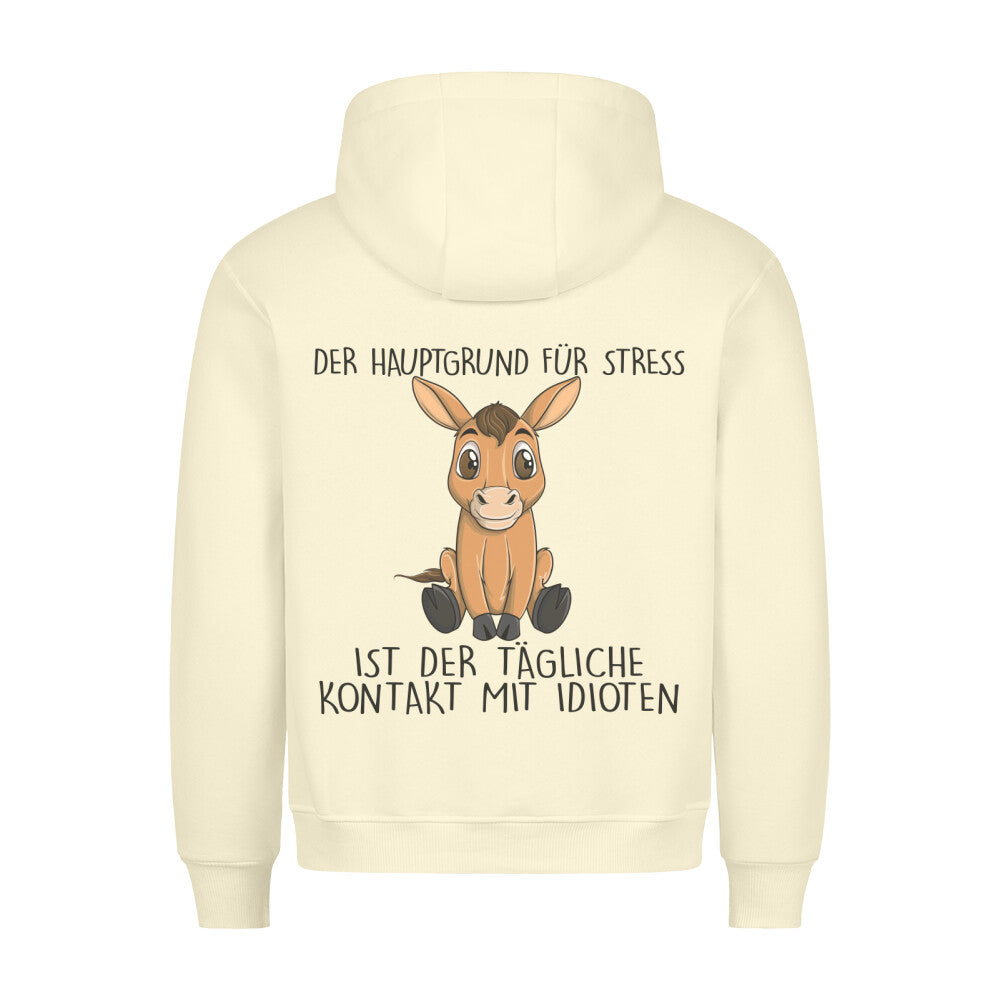 Stress Pferd - Hoodie Unisex Rückendruck