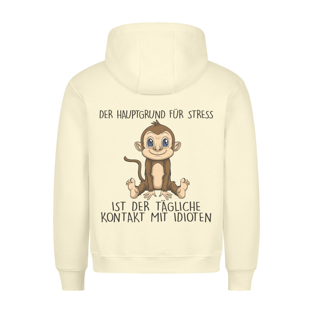 Stress Affe - Hoodie Unisex Rückendruck