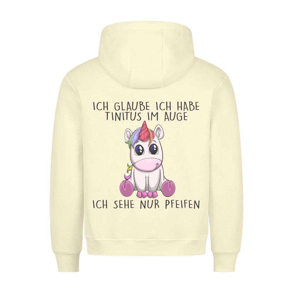 Pfeifen Einhorn - Hoodie Unisex Rückendruck