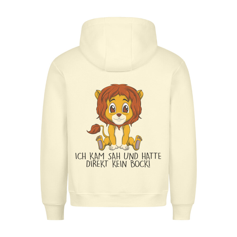 Kein Bock Löwe - Hoodie Unisex Rückendruck
