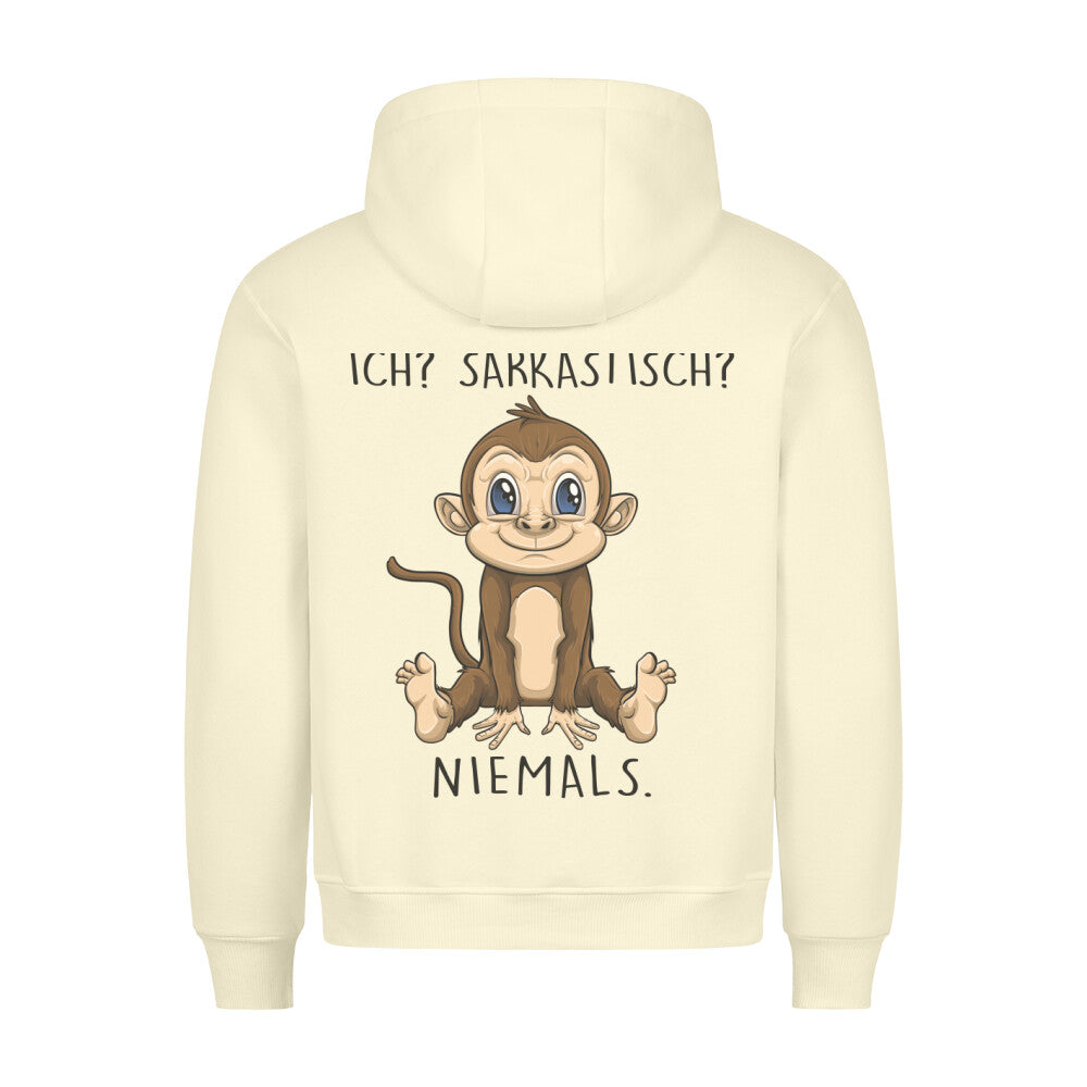 Sarkastisch Affe - Hoodie Unisex Rückendruck
