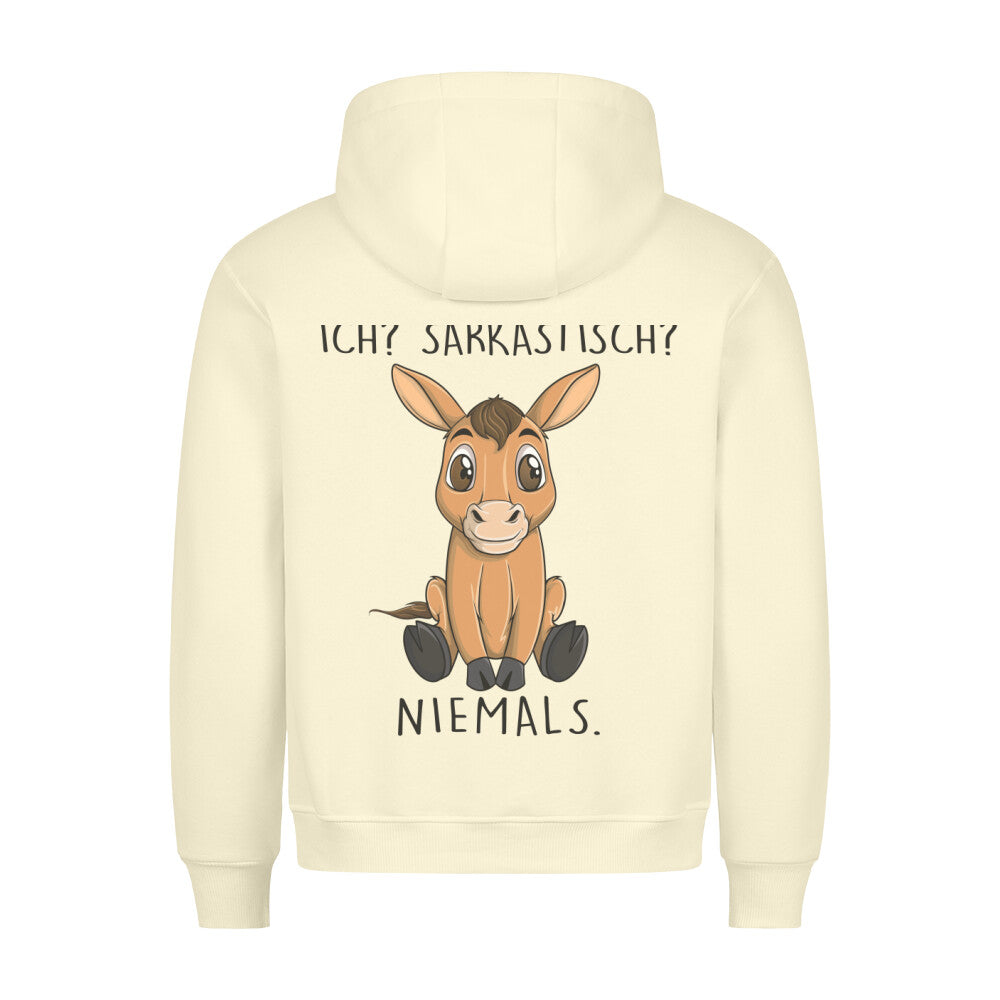 Sarkastisch Pferd - Hoodie Unisex Rückendruck