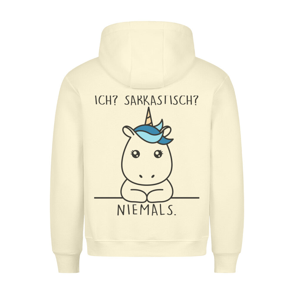 Sarkastisch Simple Einhorn - Hoodie Unisex Rückendruck