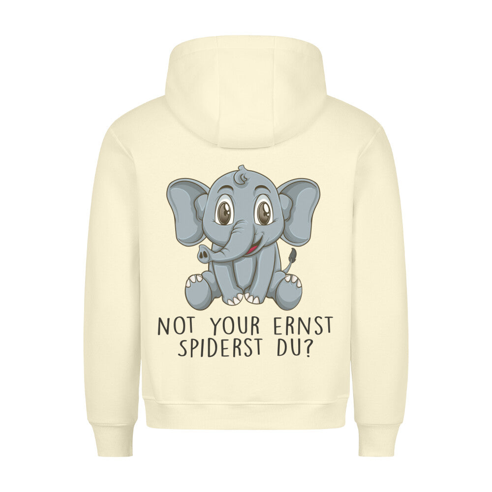 Ernst Elefant - Hoodie Unisex Rückendruck