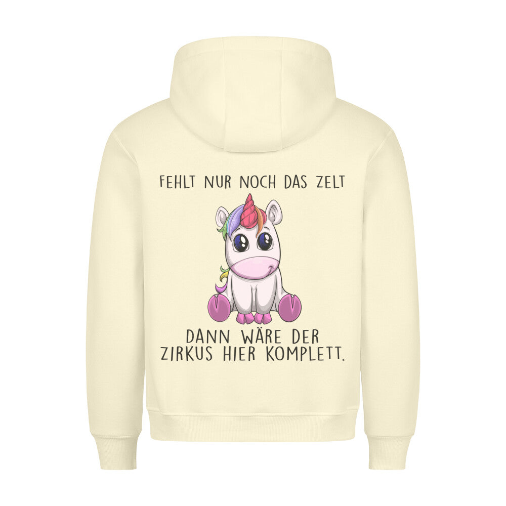 Zirkus Einhorn - Hoodie Unisex Rückendruck
