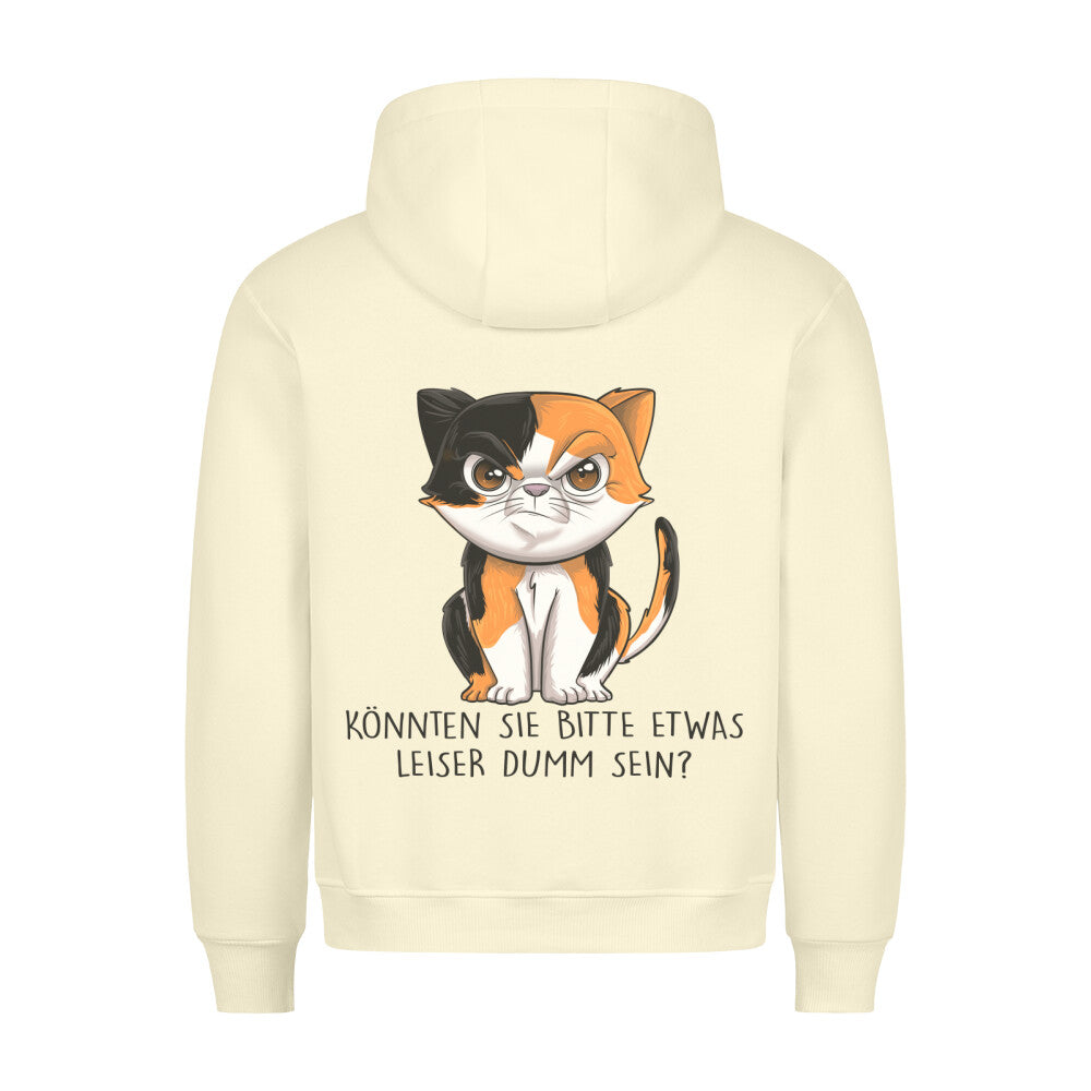 Leise Böse Katze - Hoodie Unisex Rückendruck