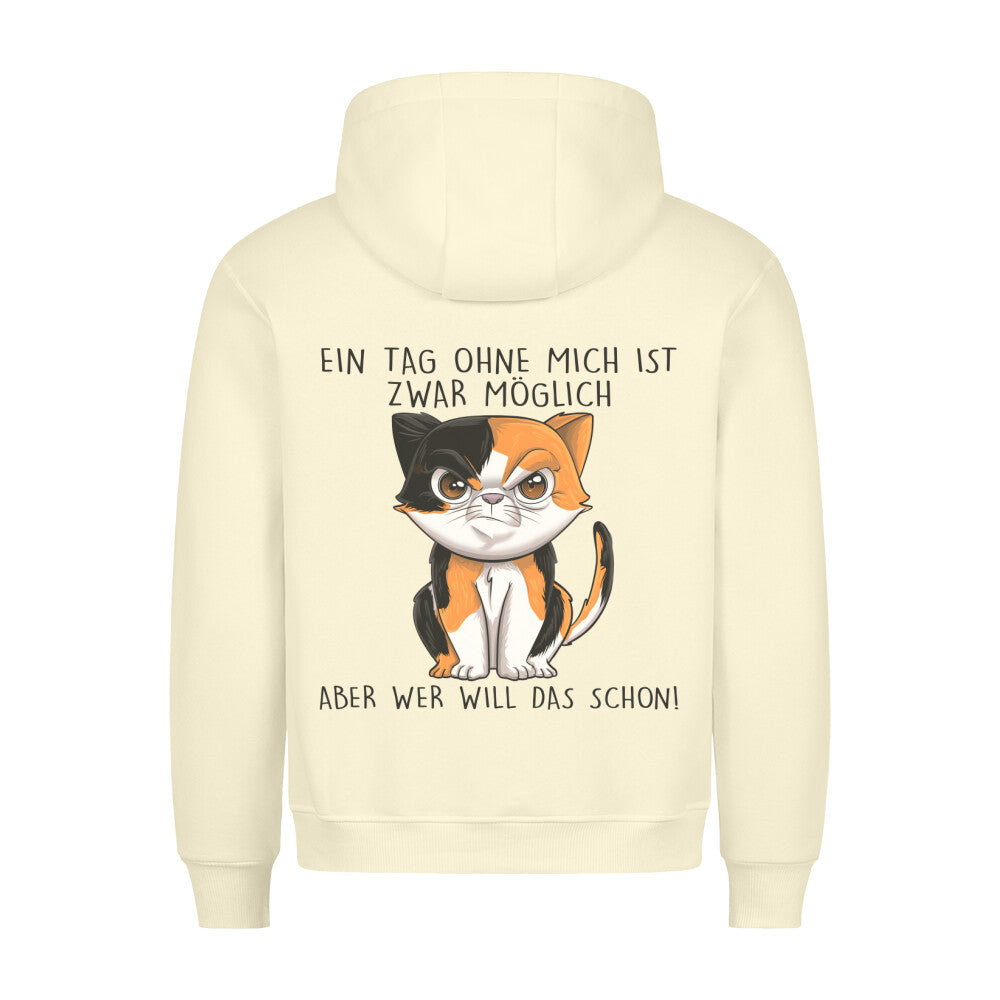 Ohne Mich Böse Katze - Hoodie Unisex Rückendruck