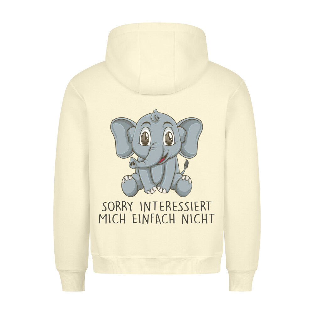 Sorry Elefant - Hoodie Unisex Rückendruck