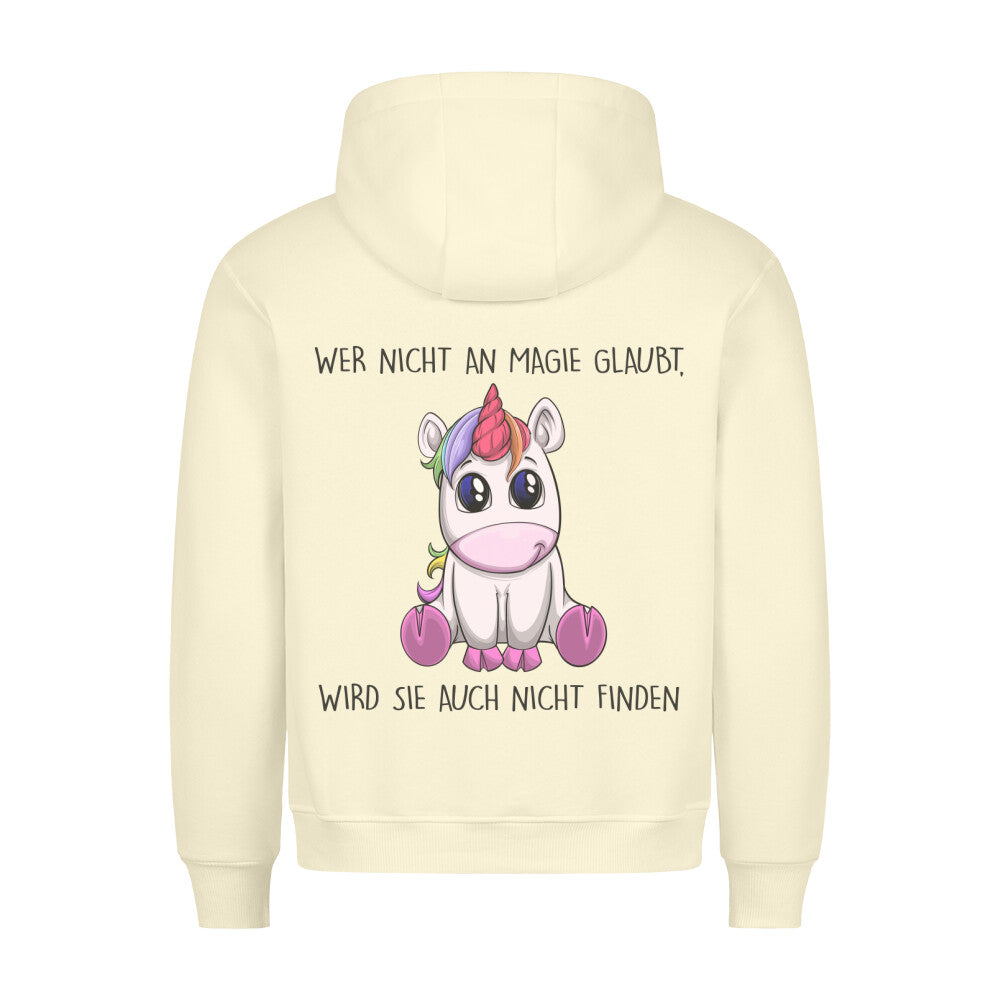 Magie Einhorn - Hoodie Unisex Rückendruck