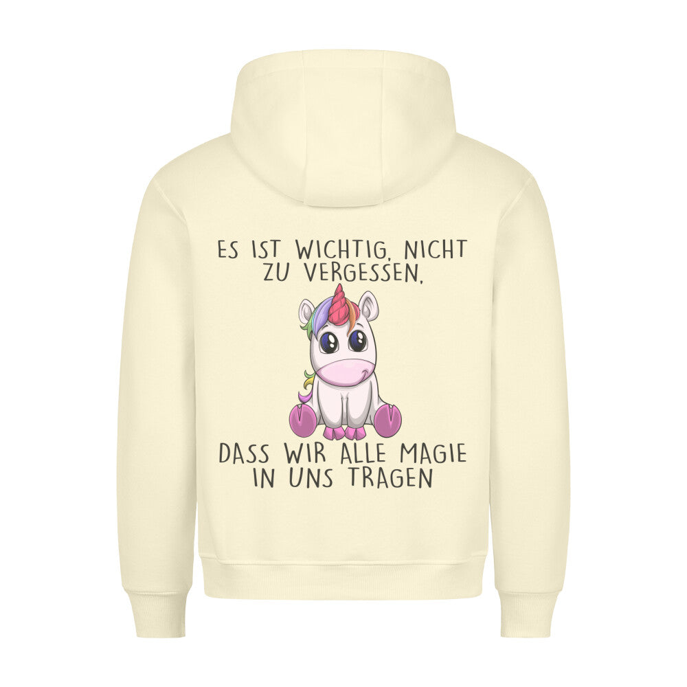 Magisches Einhorn - Hoodie Unisex Rückendruck