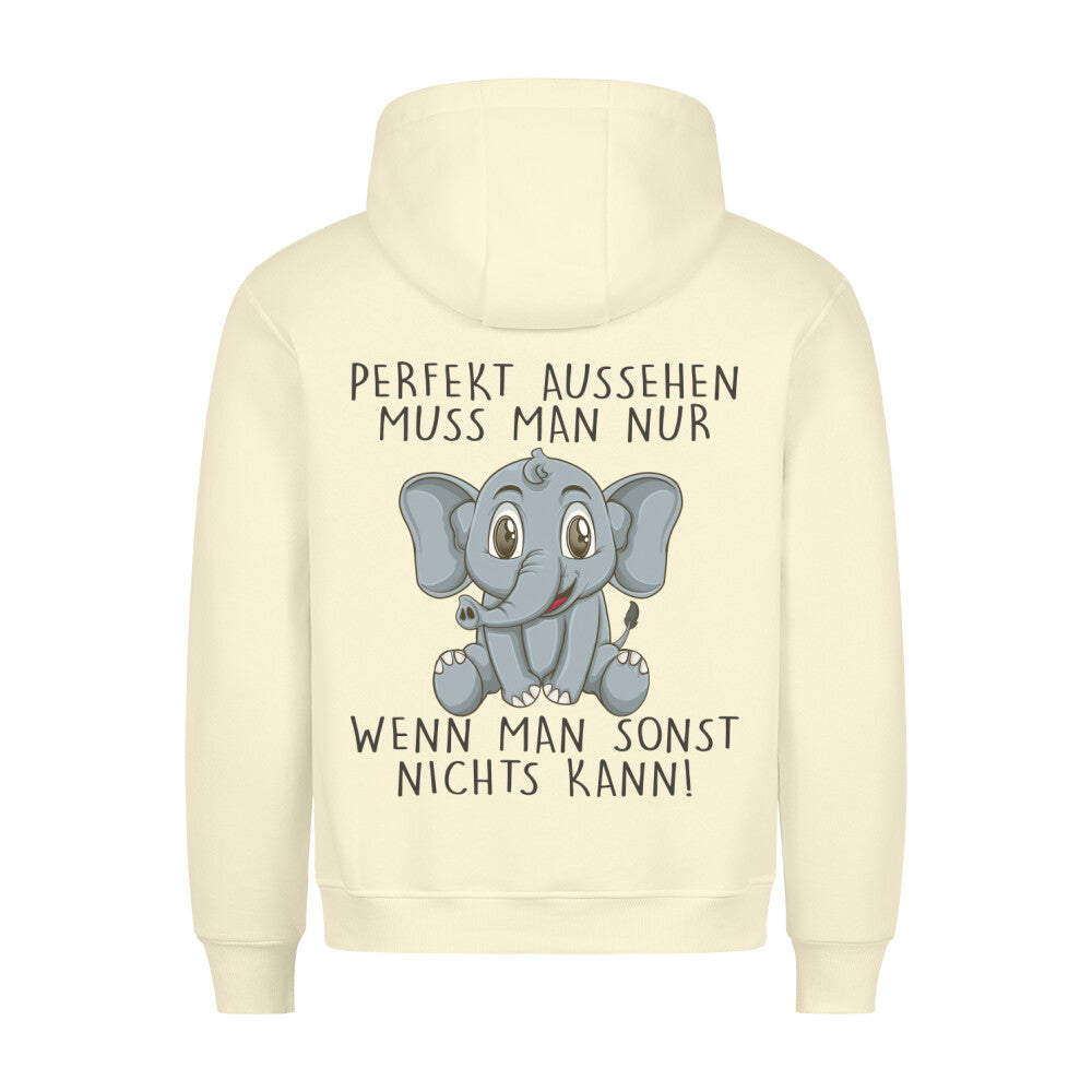 Perfekt Elefant - Hoodie Unisex Rückendruck