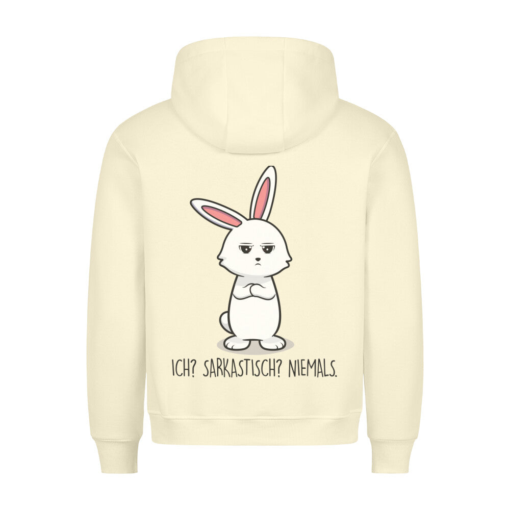 Sarkastisch Bunny - Hoodie Unisex Rückendruck