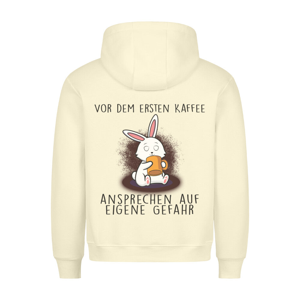 Ansprechen Kaffee Bunny - Hoodie Unisex Rückendruck