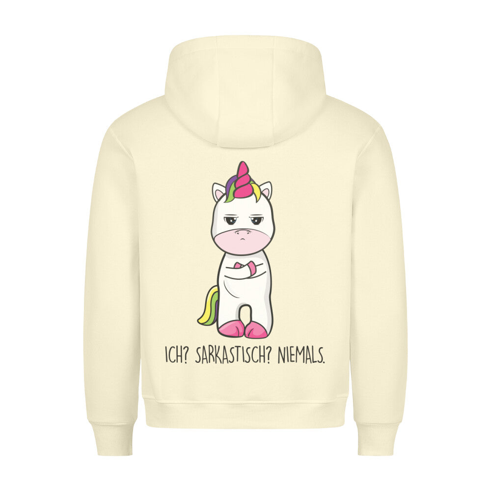 Sarkastisch Cute Einhorn - Hoodie Unisex Rückendruck