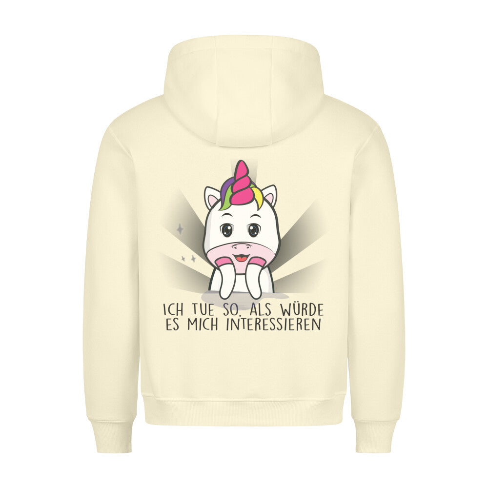 Interessieren Cute Einhorn - Hoodie Unisex Rückendruck