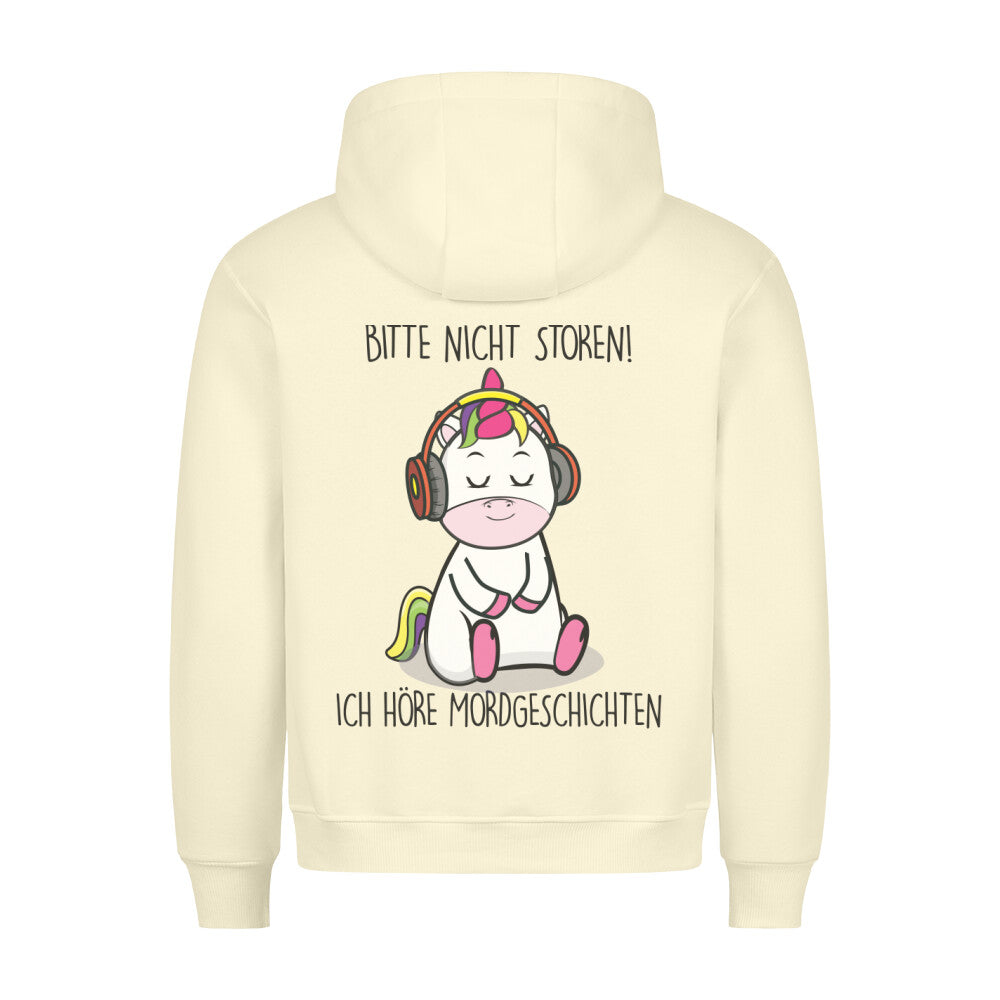 Mordgeschichten Cute Einhorn - Hoodie Unisex Rückendruck