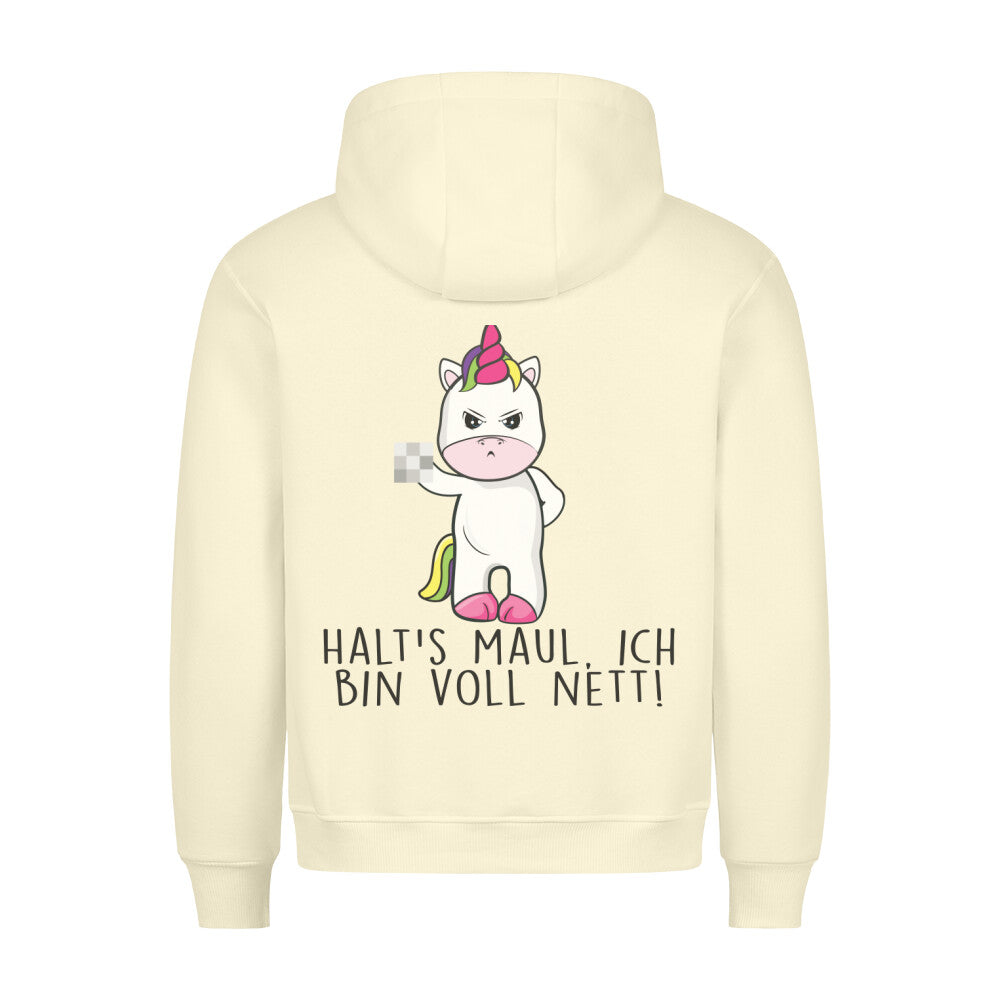 Voll Nett Cute Einhorn - Hoodie Unisex Rückendruck