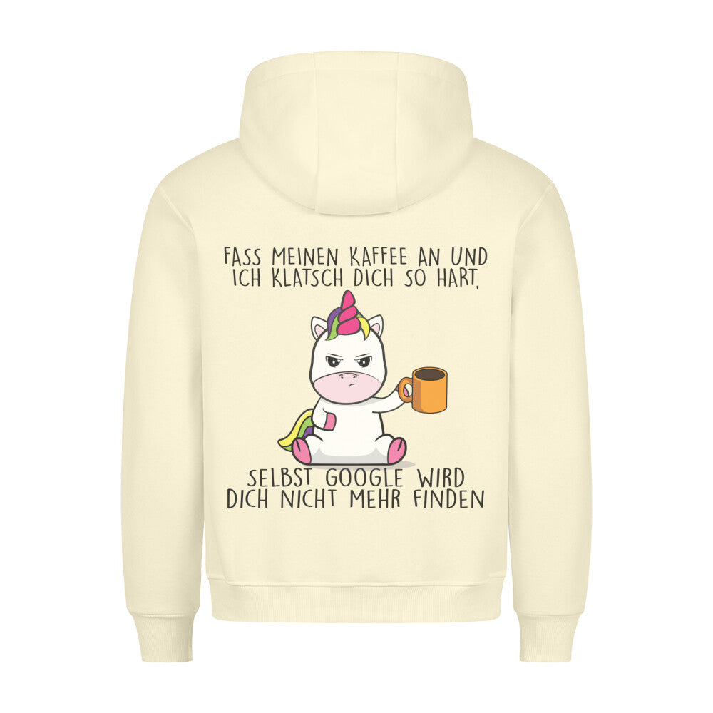 Google Cute Einhorn - Hoodie Unisex Rückendruck