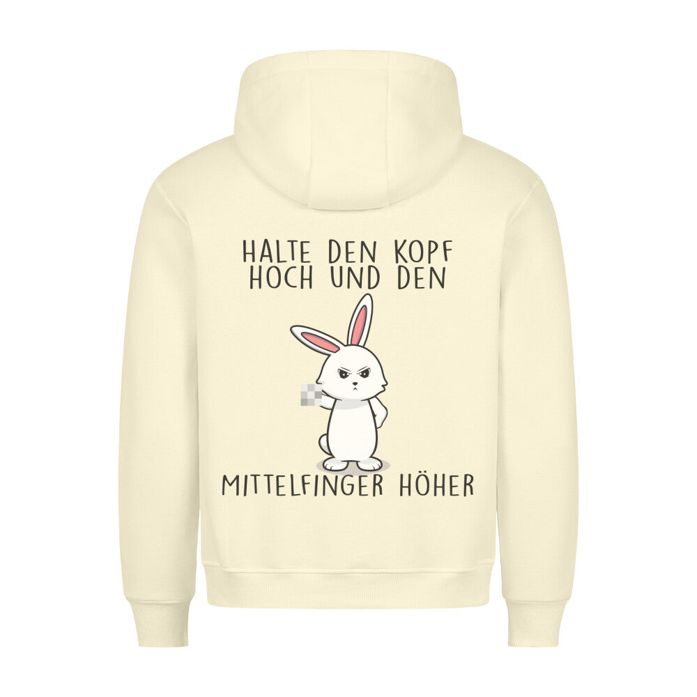 Kopf Hoch Bunny - Hoodie Unisex Rückendruck