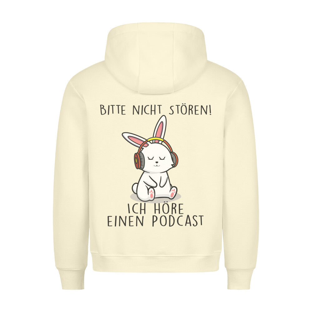 Nicht Stören Bunny - Hoodie Unisex Rückendruck