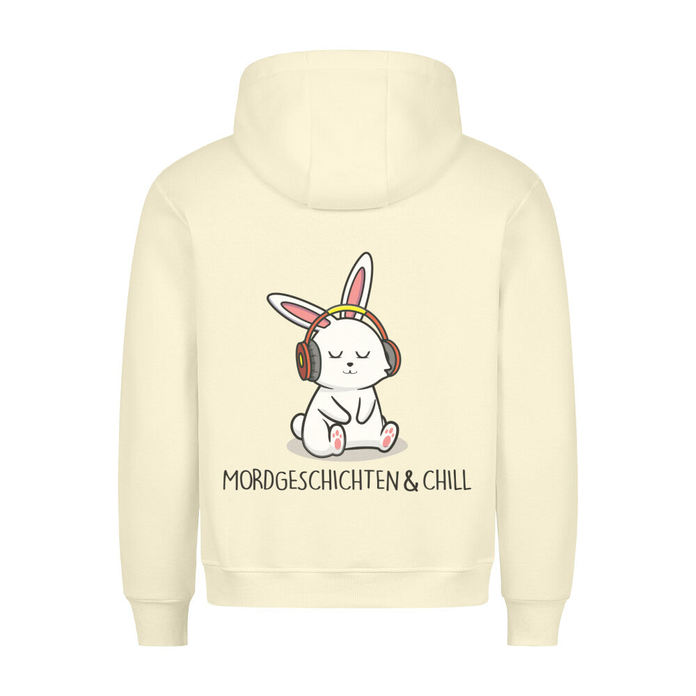 Mordgeschichten & Chill Bunny - Hoodie Unisex Rückendruck