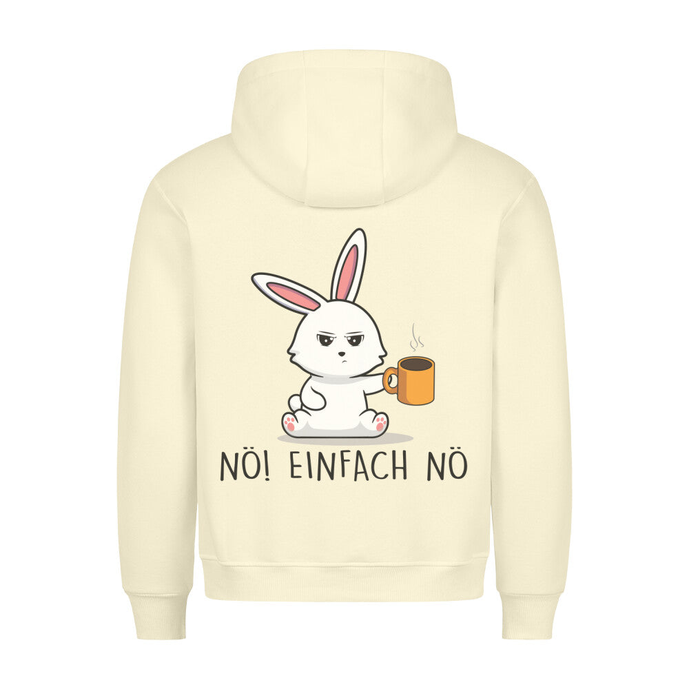 Nö! Kaffee Bunny - Hoodie Unisex Rückendruck