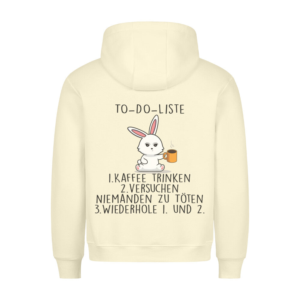 To-Do Bunny - Hoodie Unisex Rückendruck