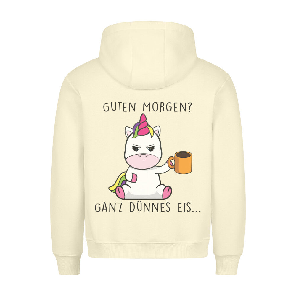 Guten Morgen Cute Einhorn - Hoodie Unisex Rückendruck