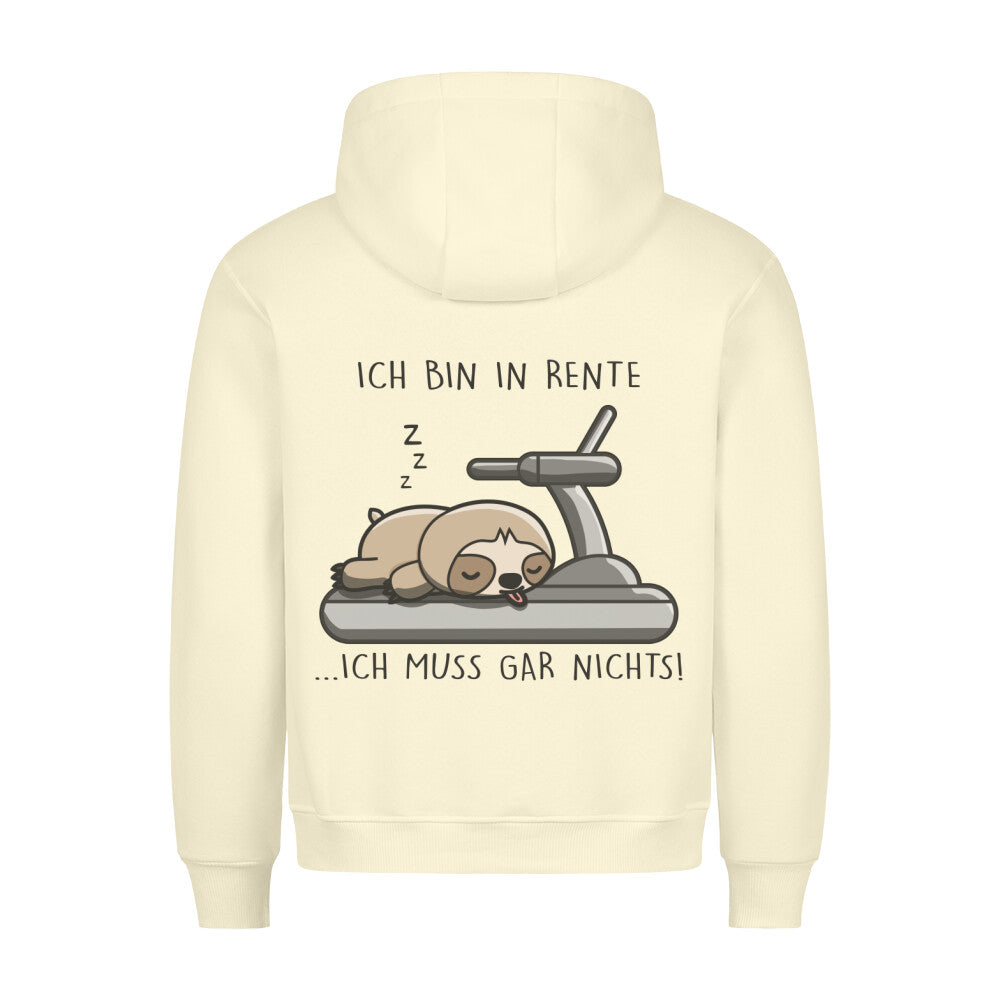 Rente Faultier - Hoodie Unisex Rückendruck
