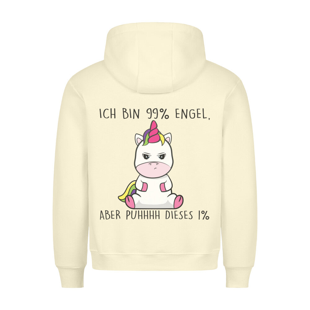 Engel Cute Einhorn - Hoodie Unisex Rückendruck