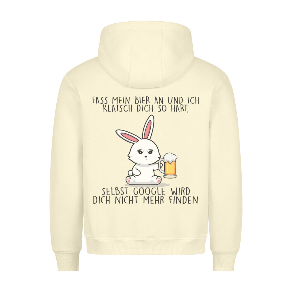 Biergoogle Bunny - Hoodie Unisex Rückendruck