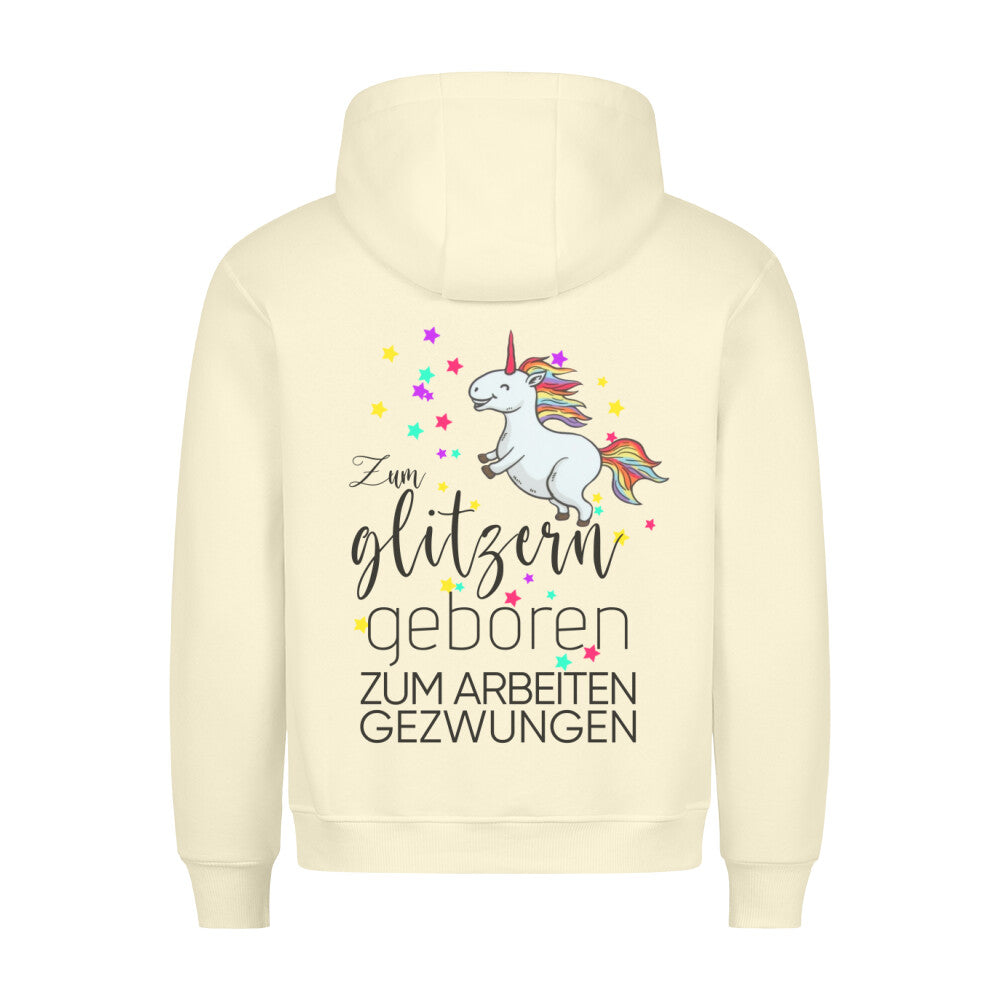 Gezwungen Einhorn - Hoodie Unisex Rückendruck