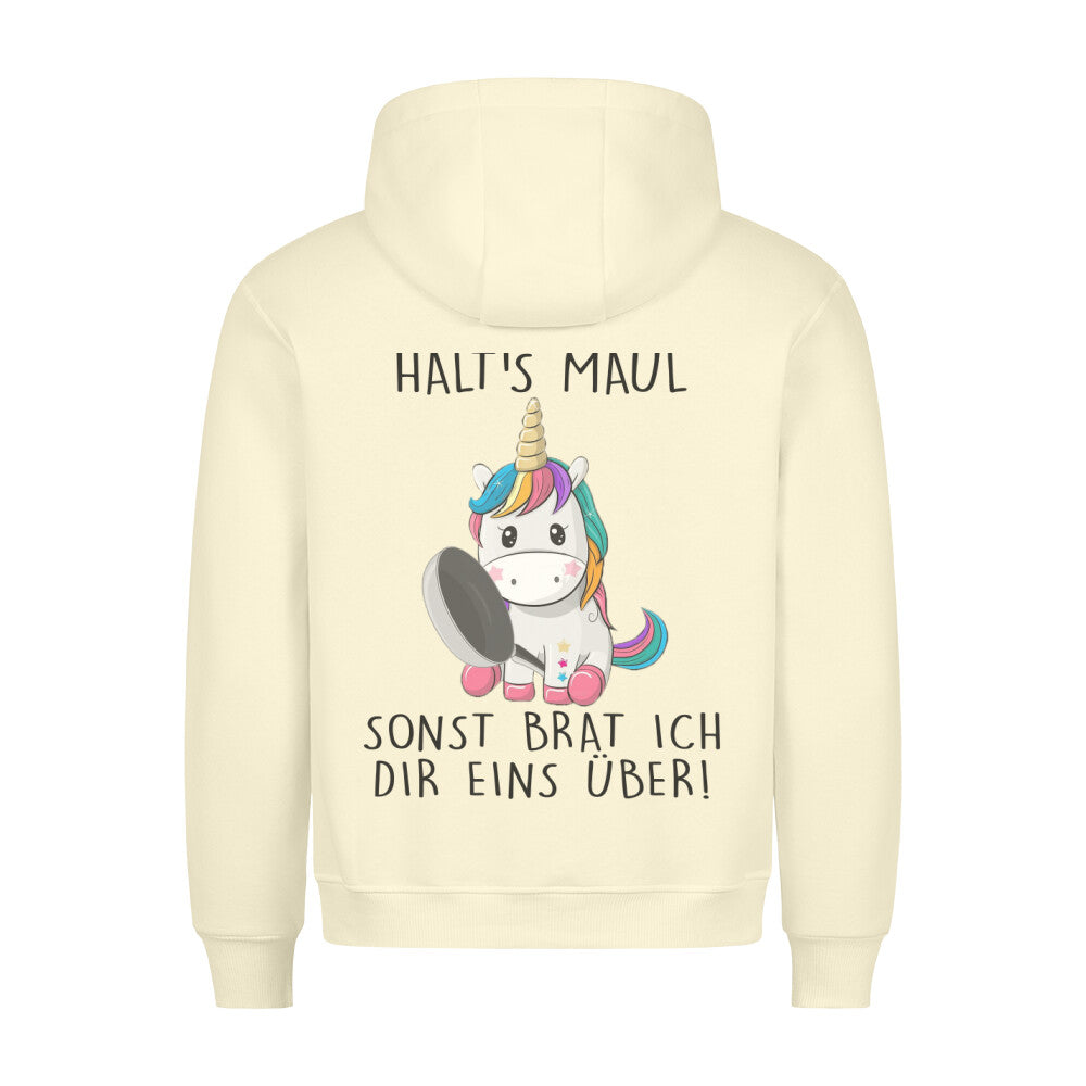 Überbraten Einhorn - Hoodie Unisex Rückendruck