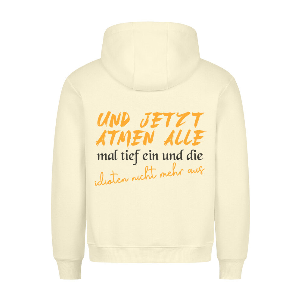 Einatmen - Hoodie Unisex Rückendruck