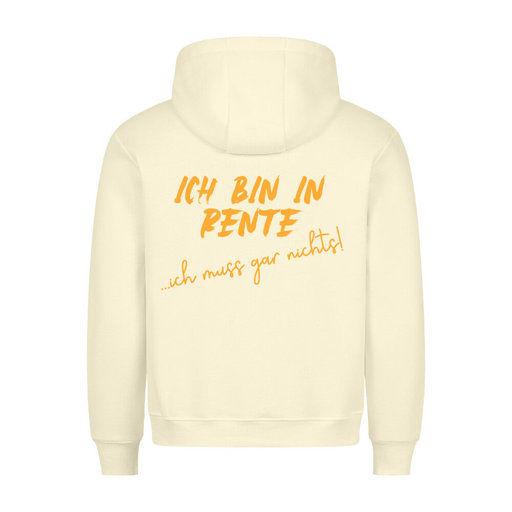 Rente - Hoodie Unisex Rückendruck