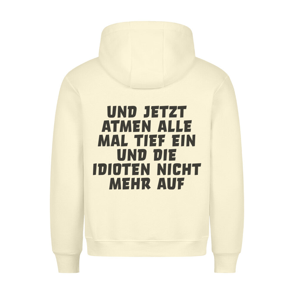 Einatmen 2 - Hoodie Unisex Rückendruck