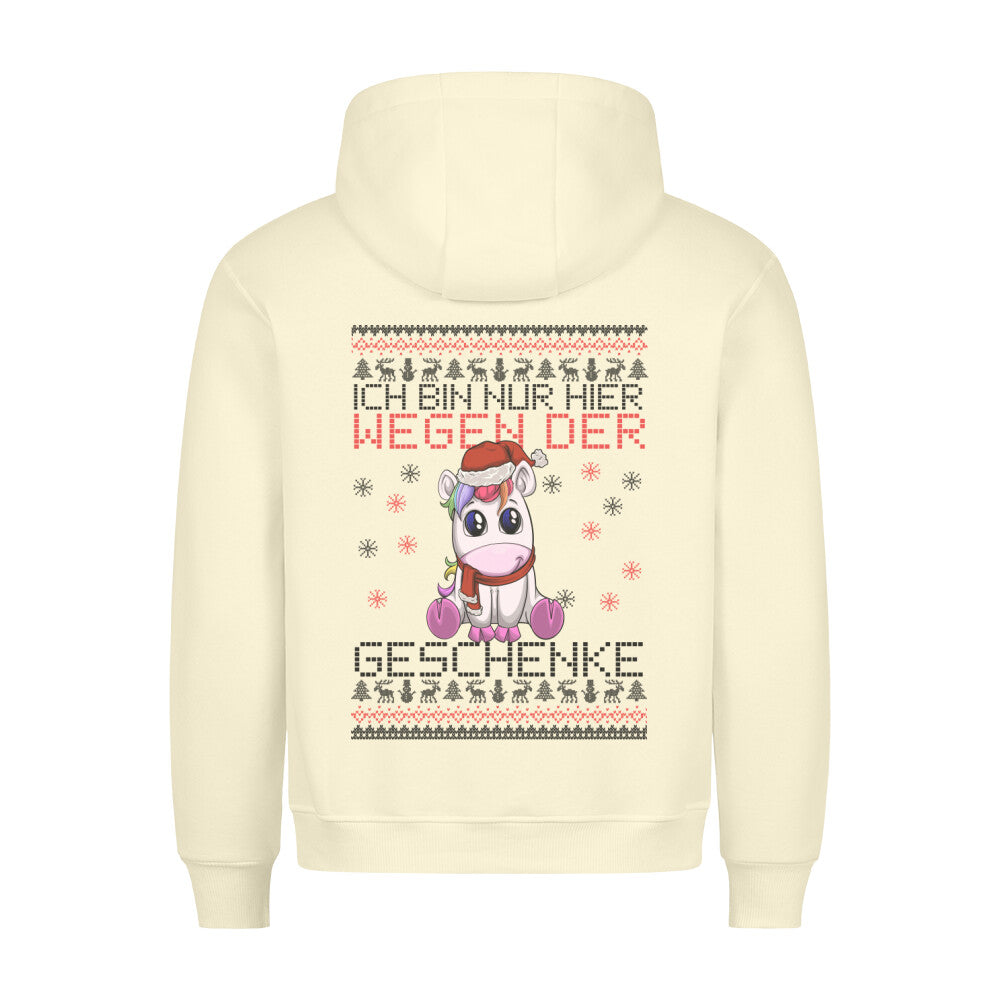 Geschenkgrund Einhorn - Hoodie Unisex Rückendruck
