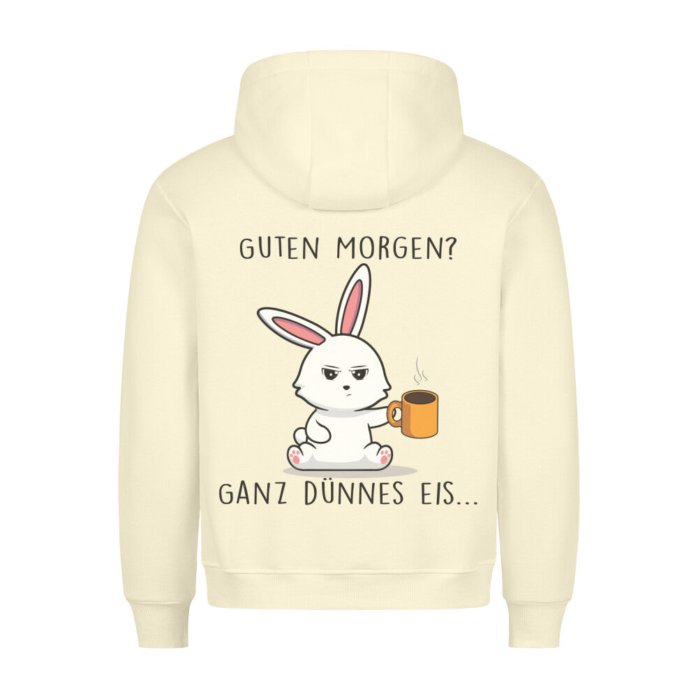 Guten Morgen Cute Bunny - Hoodie Unisex Rückendruck
