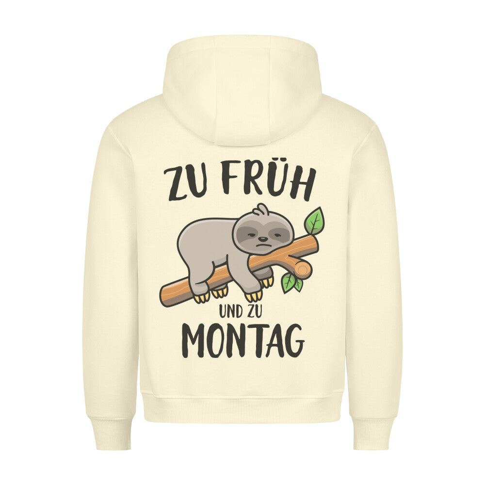 Montag Faultier - Hoodie Unisex Rückendruck