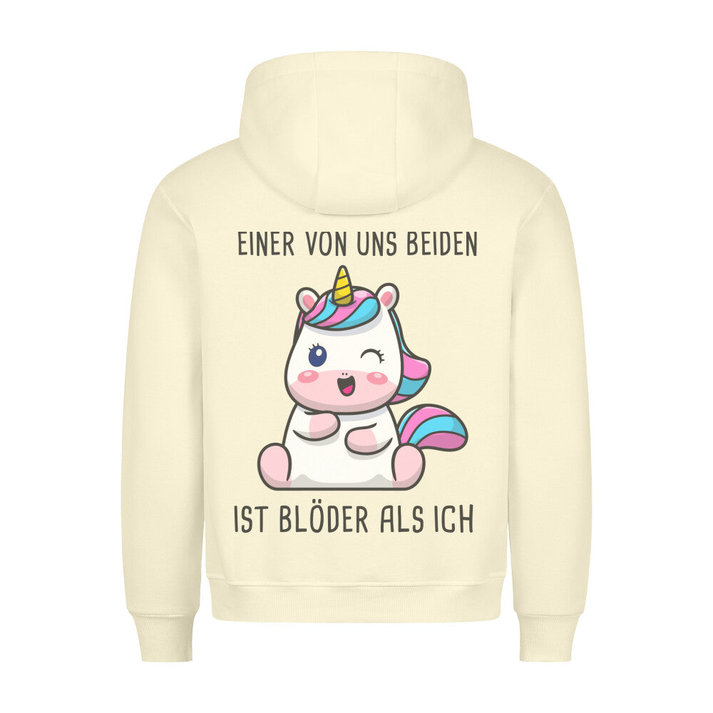 Blöder Einhorn - Hoodie Unisex Rückendruck