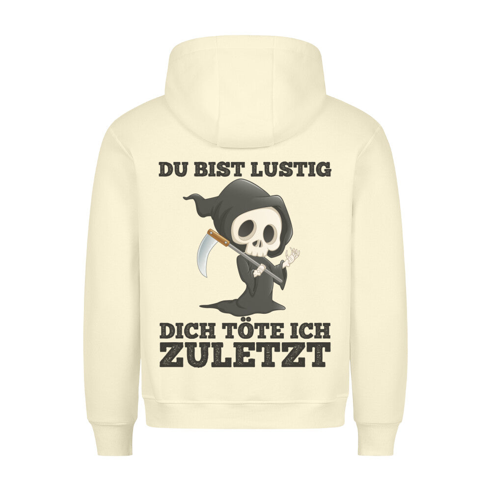 Lustig Sensenmann - Hoodie Unisex Rückendruck