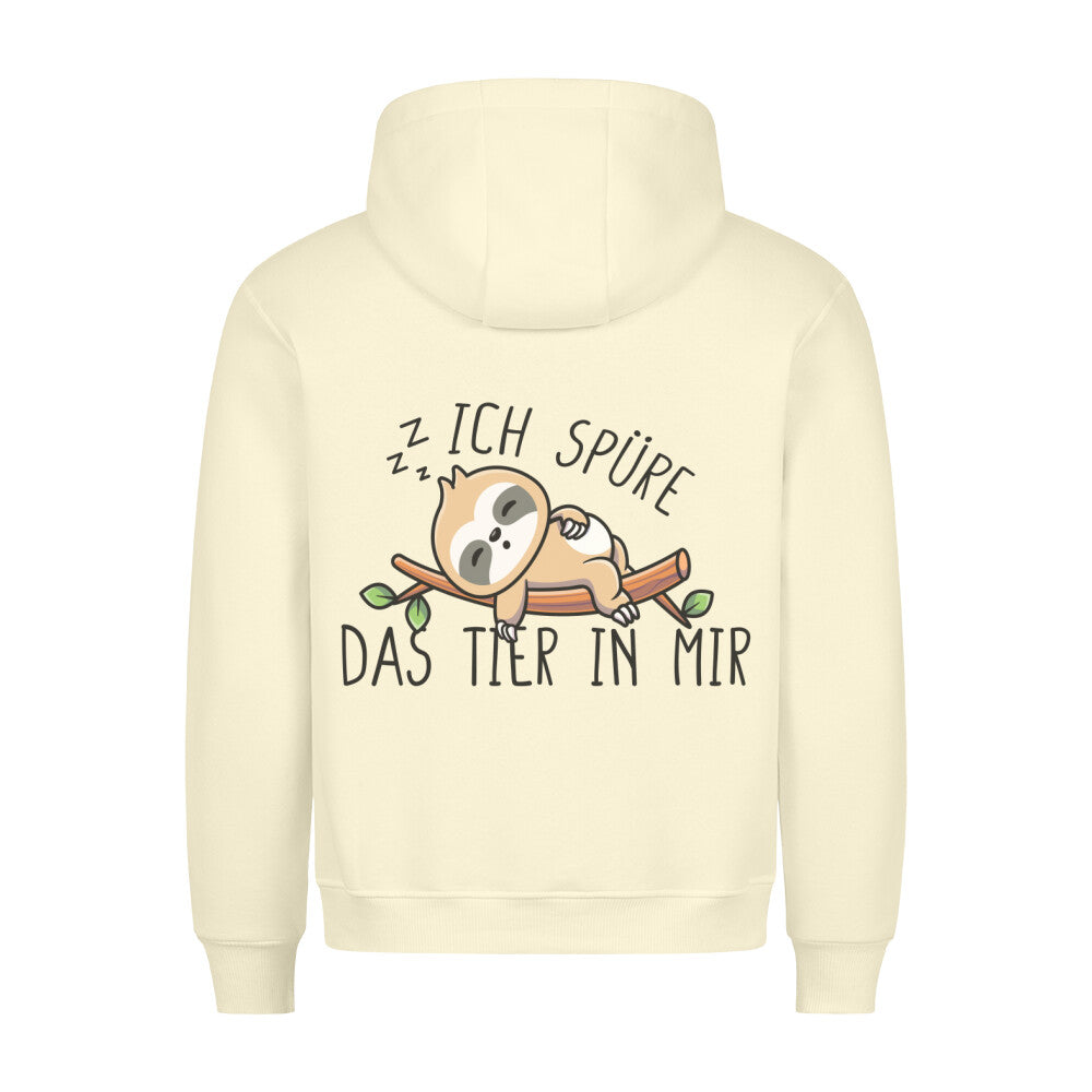 Das Faultier In Mir - Hoodie Unisex Rückendruck