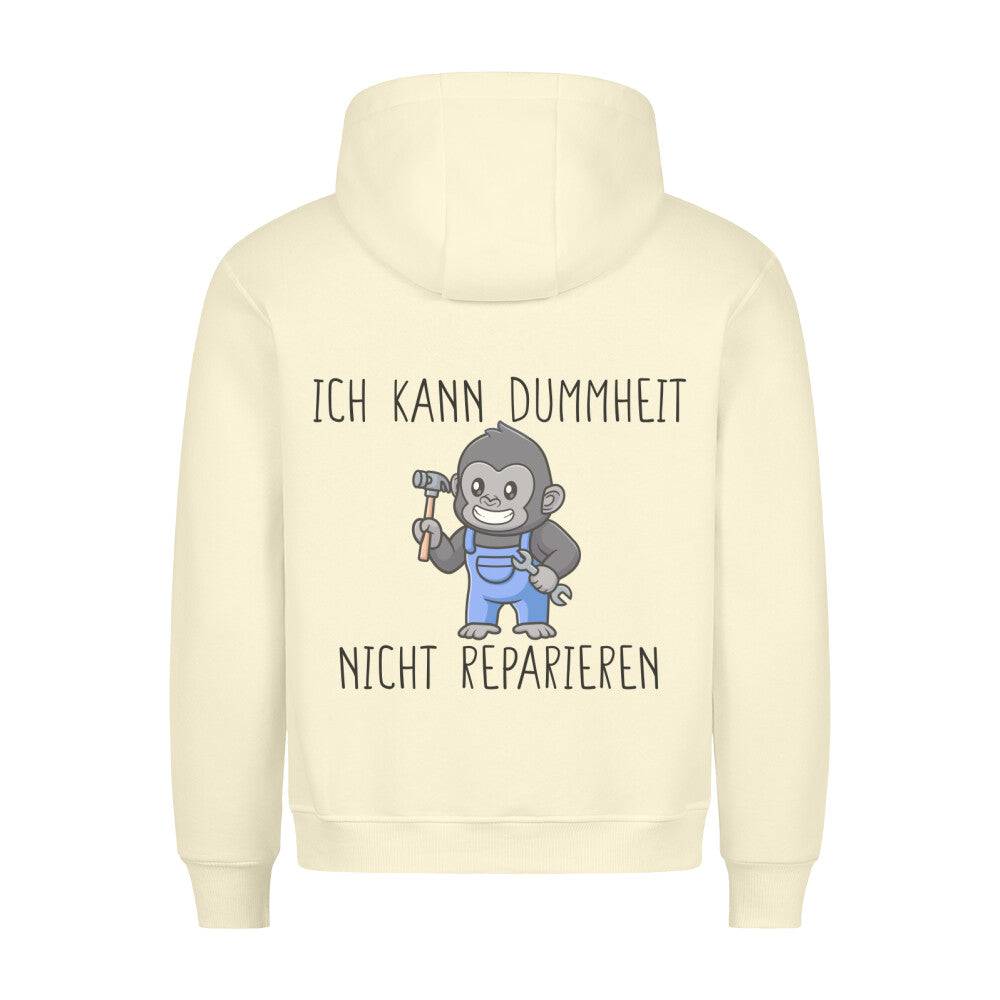 Dummheit Handwerker - Hoodie Unisex Rückendruck