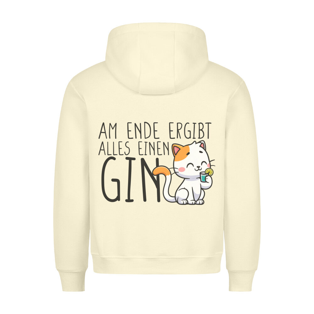 Gin Katze - Hoodie Unisex Rückendruck